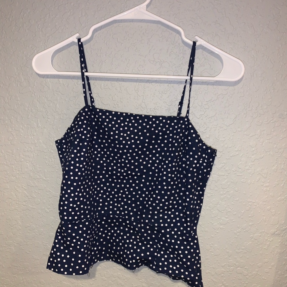 Polka dot top!!